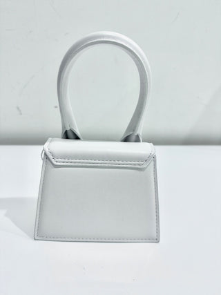 NWOT Jacquemus Le Chiquito Leather Top Handle Bag White Mini