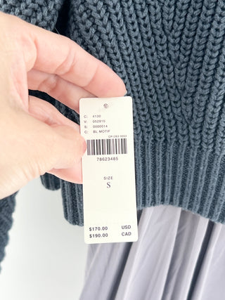 Anthropologie 2 piece set mini dress and chunky crop sweater, S