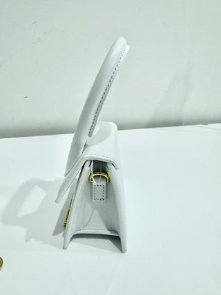 NWOT Jacquemus Le Chiquito Leather Top Handle Bag White Mini