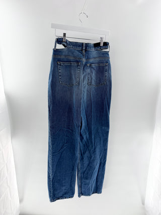 IRO straight leg jeans with cut outs, 25