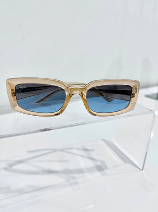 Ray Ban Kiliane Caramel rectangular Sunglasses