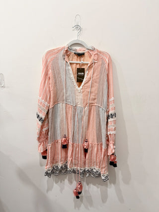 Hemant & Nandita boho mini dress, XS