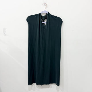 Eres Sleeveless Halter Neck Open Back Fluid Mini Dress Gray Women's Size S/M