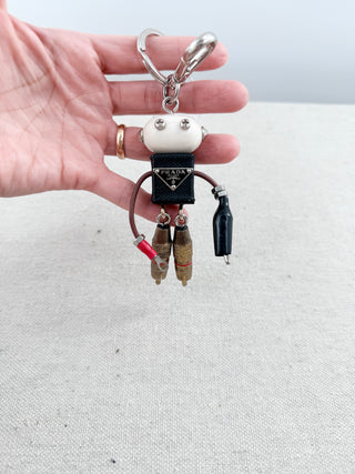 Prada robot bag charm / key chain