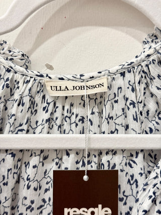 Ulla Johnson floral print ruffle midi dress 100% cotton, 0