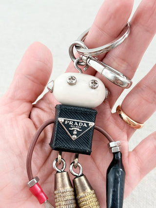 Prada robot bag charm / key chain
