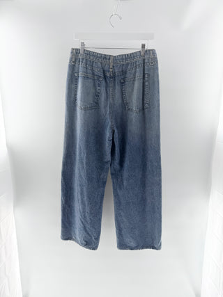 Rag & Bone miramar faux denim wide leg, L