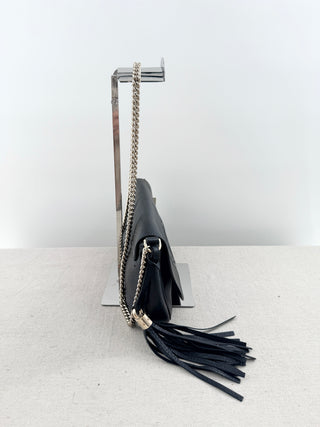 Gucci soho flap leather cross body bag with chain strap