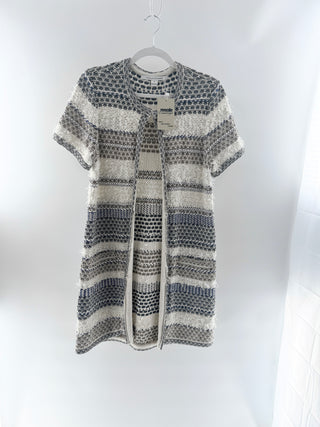 Diane von Furstenberg knit open long jacket, M