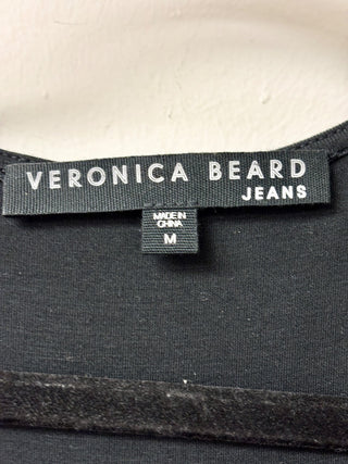 Veronica Beard black faux wrap maxi dress, M