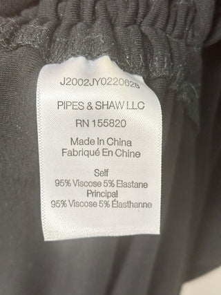 Veronica Beard black faux wrap maxi dress, M