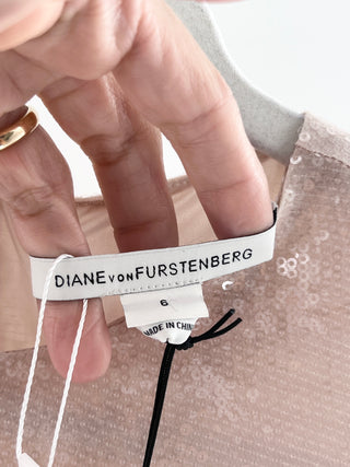 Diane von Furstenberg menaro sequin mini dress, 6