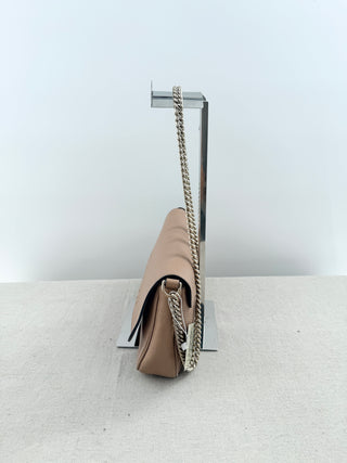 Gucci soho flap leather cross body bag with chain strap