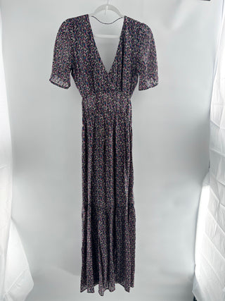 Ba&Sh cut out metalic thread maxi dress, 0/ XS