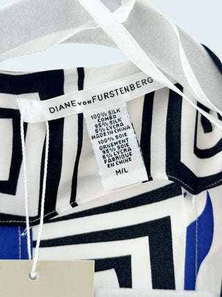 Diane von Furstenberg 100% silk kimono cover up, M/L