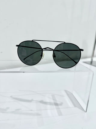 Illesteva Allen black flat sunglasses