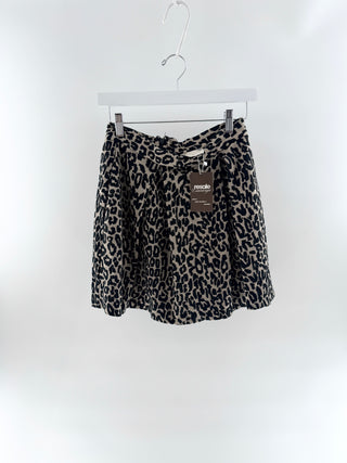 Sea New York leopard print full mini skirt, S