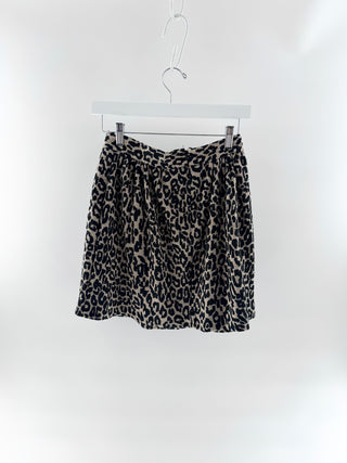 Sea New York leopard print full mini skirt, S