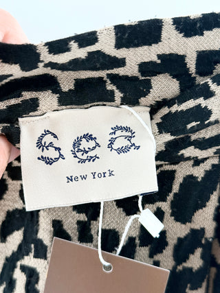Sea New York leopard print full mini skirt, S