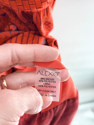 Alexis long shirt dress with belt, M