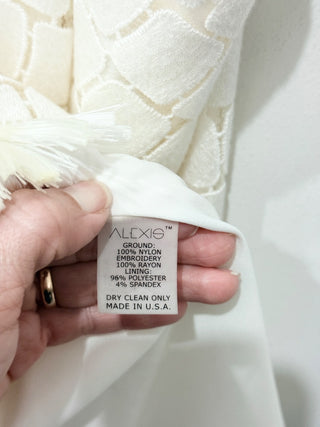 Alexis jasmine dress with fringe detail mini, S