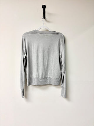 Vuori Long Sleeve Halo Crew Neck Sweatshirt Pale Grey Heather Women' Size Medium