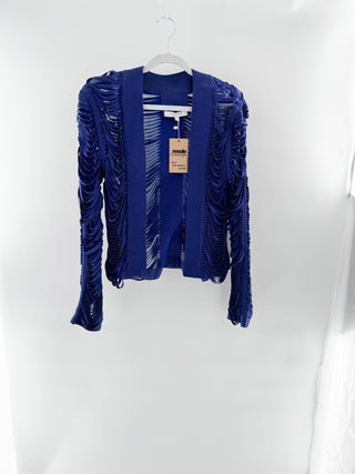 Alexis suede and mesh jacket, M