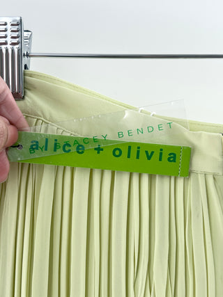 Alice & Olivia mini pleated maxi skirt, 10