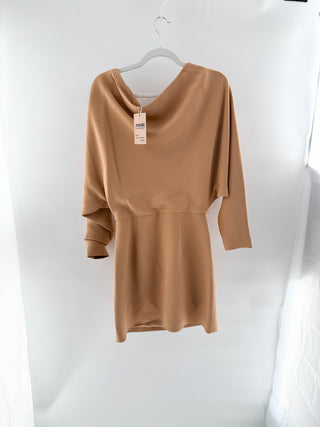 Alexis Katia Crepe Off-the-Shoulder Blouson Mini Dress Topaz Women's Size Small