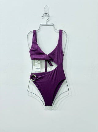 Monday swimwear St Barth's Purple swimsuit with sarong, S