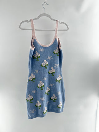 LoveShackFancy sleeveless mini knit dress, S