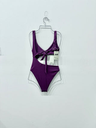 Monday swimwear St Barth's Purple swimsuit with sarong, S