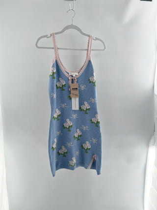 LoveShackFancy sleeveless mini knit dress, S