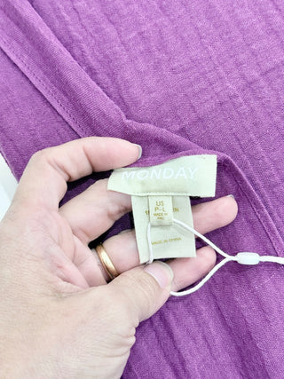 Monday swimwear St Barth's Purple swimsuit with sarong, S