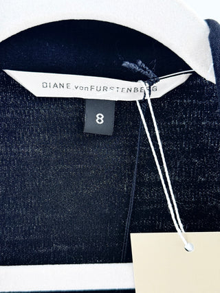 Diane von Furstenberg 100% wool nvaya midi dress, 8
