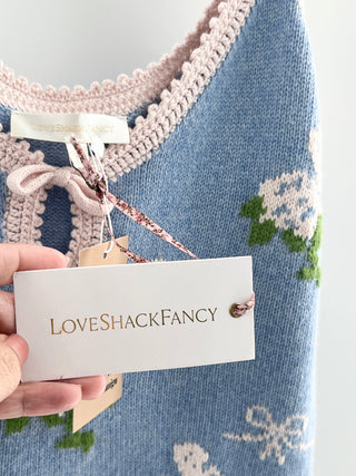 LoveShackFancy sleeveless mini knit dress, S