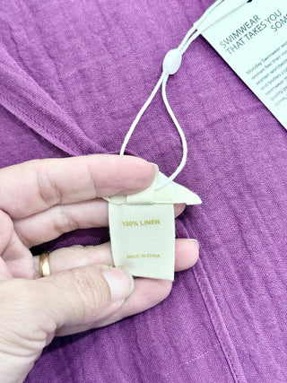 Monday swimwear St Barth's Purple swimsuit with sarong, S