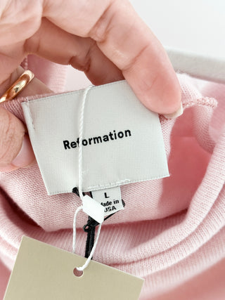 Reformation iris knit top, L