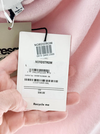 Reformation iris knit top, L