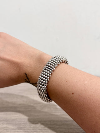 Lagos caviar sterling silver oval link bracelet