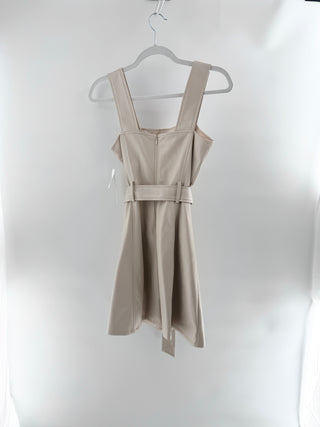Shoshanna leather sleeveless mini dress, 2
