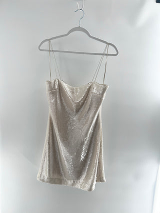 Cinq a sept sleeveless sequin mini dress, L