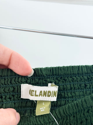 Celandine linen set tube top and wide leg pants, top M  bottom L