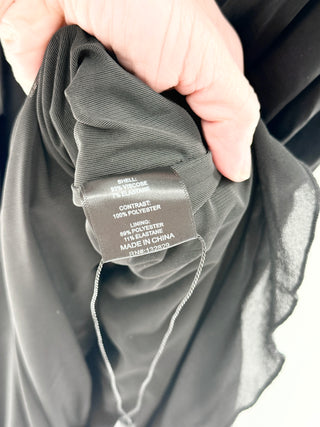 NBD jersey ruffle long dress, M