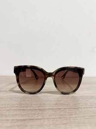Lele Sadoughi oversized tortoise sunglasses