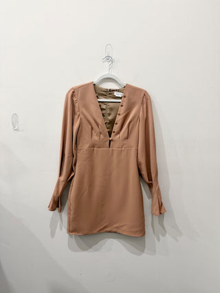 Lovers and Friends v neck long sleeve mini dress, S