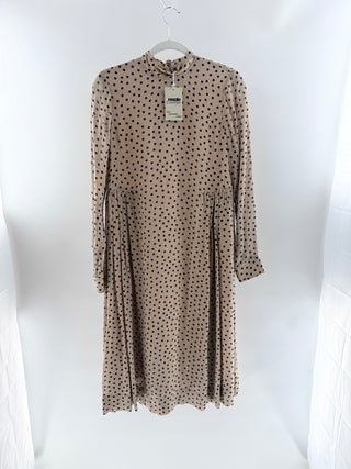 Ganni polka dot maxi dress, M