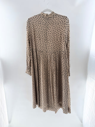 Ganni polka dot maxi dress, M