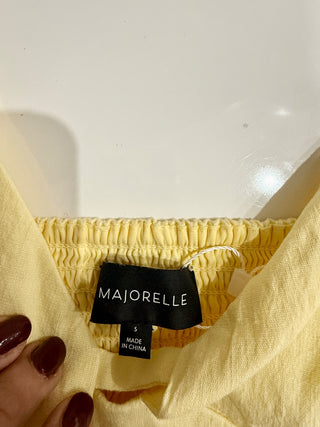 Majorelle cotton set crop top and shorts, S