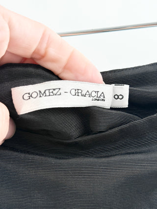 Gomez Gracia London matching set silk blouse and mini skirt, UK 8 / US 4